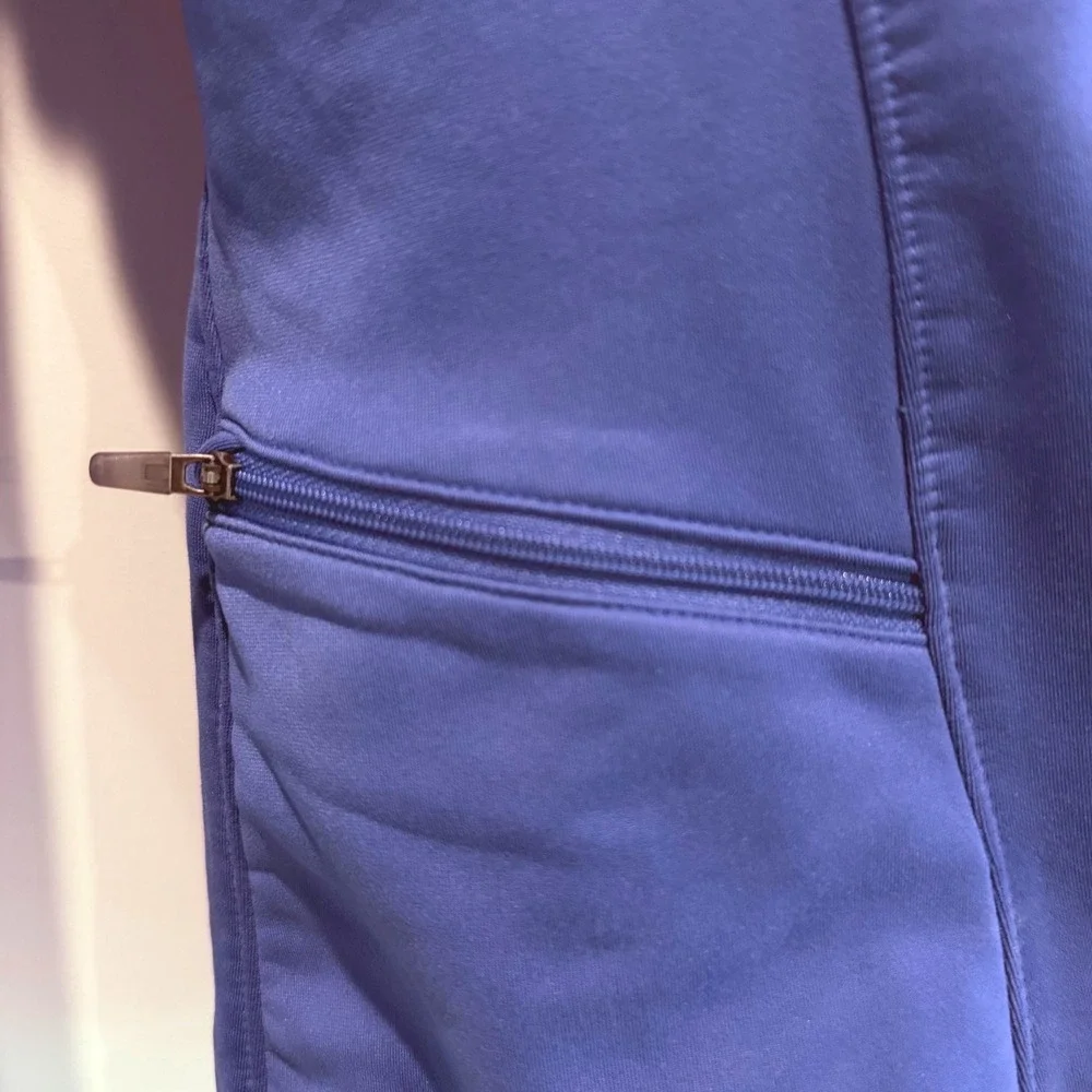 Nike Womens Blue Dri-FIT Fleece Lined‎ Quarter Zip Hoodie Size Large Running Top